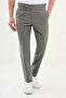 Checked Slim Fit Buckled Waist Wool Men's Trousers Anthracite - 38326.25K