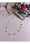 Stainless Steel Romantic Heart Pearl Silver Necklace - 3