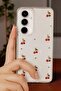 Samsung A16 Compatible - Epoxy Cherry Pattern, Transparent, Shockproof Phone Case - 5