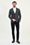 Gray Slim Fit Bag Pocket Mono Collar Men's Jacket Navy Blue - 41462.25K - 3