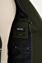 Striped Slim Fit Bag Pocket Mono Collar Men's Jacket Khaki - 41456.25K - 6