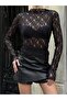 Turtleneck Lace Body Blouse - 6