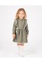 Girl's Green Seasonal Salopet Dress with Bag and Lace Long Sleeves (2-3-4-5 Years)
