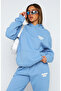 Unisex Men's Women's Comfort Club Printed Oversize 3 Thread Hooded Tracksuit Set