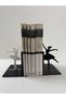 Ballerina Book Holder Elegant Decorative Bookshelf Accessory Book Decor - 4