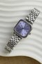 Retro Cord Square Dial Women's Vintage Watch - 2