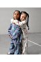 Unisex Oversize 3 Thread Non-Sharded Patterned Cotton Bottom-Top Set - 2