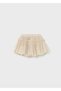 Beige Baby Girl Polka Dot Tulle Skirt 2901