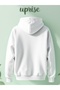 سويت شيرت قطني كبير الحجم مطبوع عليه كائن فضائي من الفضاء، مصنوع من 3 خيوط - 2