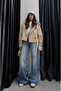 Beige Benken Belted Short Trench Coat - 2