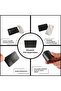 50 Pcs Stud Label with Stick Black Erasable (7.5X5 cm) A8 Label with Handle Submersible Label Cafe Display Case - 7