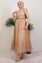 Ezna Silvery Evening Dress Gold - 2