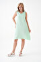 100% Cotton Muslin Fabric Rope Strap Dress Mg-20251 - 5