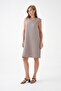 100% Cotton Muslin Fabric Rope Strap Dress Mg-20251 - 4