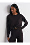 10633 Crew Neck Wool Basic Knitwear Sweater - Dark Brown - 3