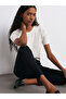 10779 Crew Neck Short Sleeve Knitwear Blouse-Ecru - 3