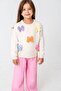 Girl's Appliqued Bow Detailed Knitwear Top and Bottom Set 2-Piece Set - 4