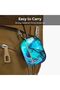 AirPods 3rd Generation 2021 Marble Case|Full Body Protective Cover with Keychain| Blue & Gold - 3