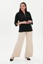 Plus Size Chiffon Blouse with Pearl and Buckle Detail - 2