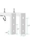 Universal Projector Screen L-Bracket, Wall Hanging Mount 6-inch Adjustable Extension with Ho - 4