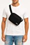 Walt Double Compartment Waterproof Zippered Sports Men's Bag with Shoulder Strap - Black - 5