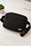 Walt Double Compartment Waterproof Zippered Sports Men's Bag with Shoulder Strap - Black - 4
