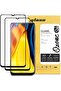 Xiaomi Poco M3 Screen Protector | Tempered Glass Protector | Black |Pack of 2 - 2