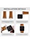 Apple Watch 49mm 46mm 45mm 44mm 42mm | Slim Metal Band | Silver - 6
