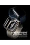 Apple Watch 9 / 8 / 7 41mm Apple Watch Series (41mm) Case | Slim Series| Clear + Dark Chrome - 5