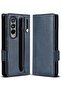 Samsung Galaxy Z Fold 4 Case Cover | Folio Signature EZ Strap Plus Series | Navy - 2
