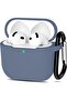 for AirPods 4 Silicone Case Cover (2024), Full Body Protective Shock-Resistant Silicone Case