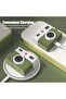 Airpods 4 Case Cover with Keychain | Retro 3D Camera Protective Silicone Design |Green - 4