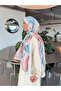 Patterned Cotton Soft Shawl Inspiration Series Baby Blue Pink Ps90 - 5