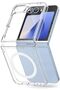 Samsung Galaxy Z Flip7 FE / Galaxy Z Flip 6 Case Cover |Fusion Magnetic Series | Clear - 2