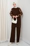 Sleeveless Sim Detailed Knitwear Tunic Pants Set - 3