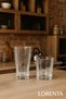 Crystal Embossed Glass Cups Set of 12 - 6 Tall and 6 Short Water, Soft Drink and Cocktail Glasses - 3