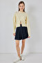 Women's Zippered Knitwear Sweater 15937 - Yellow - 2