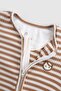 Camisole Modal Coffee Zipper Jumpsuit with Gloves and Booties - 7