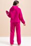 Fuchsia Girl's 3-Thread Suit with Lace Detail 21507 - 8