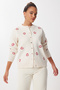 Heart Embroidered Stylish Buttoned Knit Cardigan LNX0003 CREAM - 3
