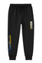 3-Piece Boy's Jogger Tracksuit Bottoms with Printed Detail and Elastic Waist - 3