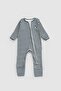Camisole Modal Green Zippered Jumpsuit with Gloves and Booties