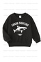 Shark and Mixed Printed 3-Pack Unisex Navy Blue-Black-Beige Children's Sweatshirt - 4