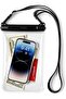 Waterproof Phone Pouch Frameless [One Touch Lock] Waterproof Phone Case |Black