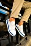 Mn979 - Santoni Gbt Sports Men's Shoes White/Blue - 3