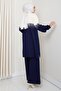 Knitted Glitter Patterned Knitwear Tunic Pants Set - 3