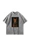 Doberman V2 Printed Oversize Unisex Washable White Tshirt