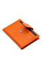 Orange Unisex Leather Card Holder 0107O5H - 6