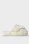Women's Winter Cute Panda Figured Non-Slip Sole Home Slippers Panduf White