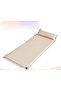 Self-Inflating Camping Sleeping Pad, Double-Layer Foam, Built-in Pillow, Water-Resistant, Beige - 2